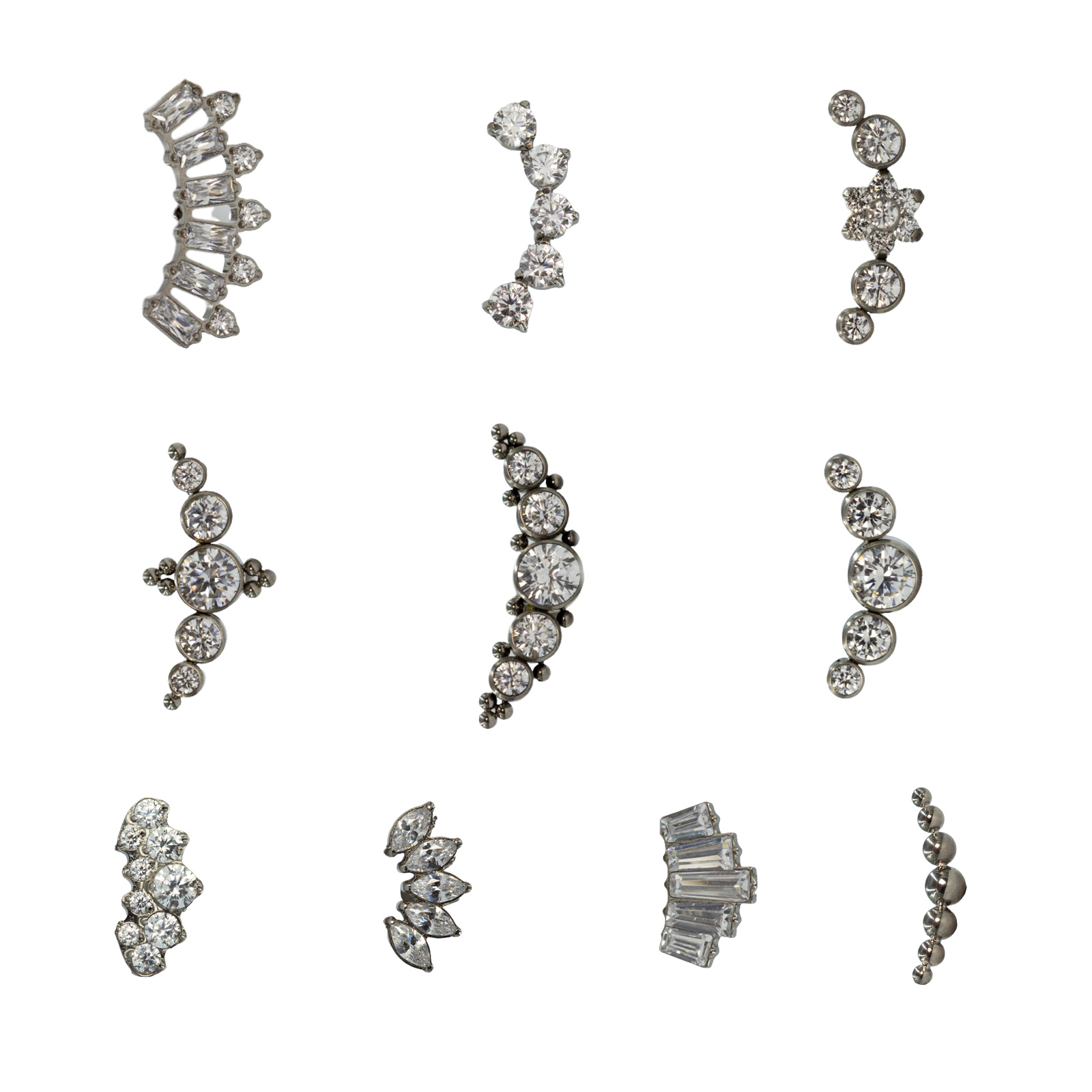 Body Jewelry Internally Threaded - 16G Implant เกรดไทเทเนียม ASTM F136 ด้ายภายใน