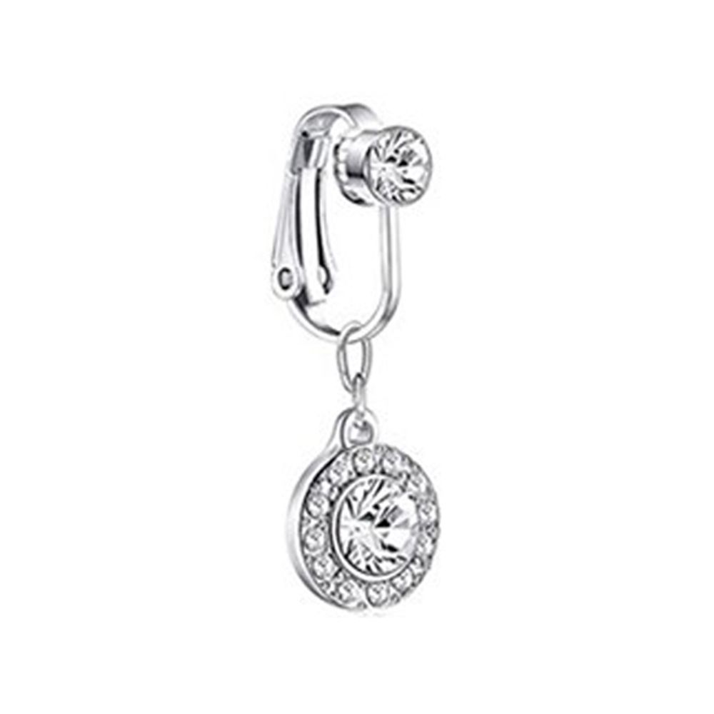 Body Jewelry And Earrings - ต่างหูแบบหนีบรูปผีเสื้อ แหวนสะดือปลอม ไม่ต้องเจาะ แหวนสะดือปลอม เครื่องประดับร่างกาย แหวนเจาะสะดือปลอม