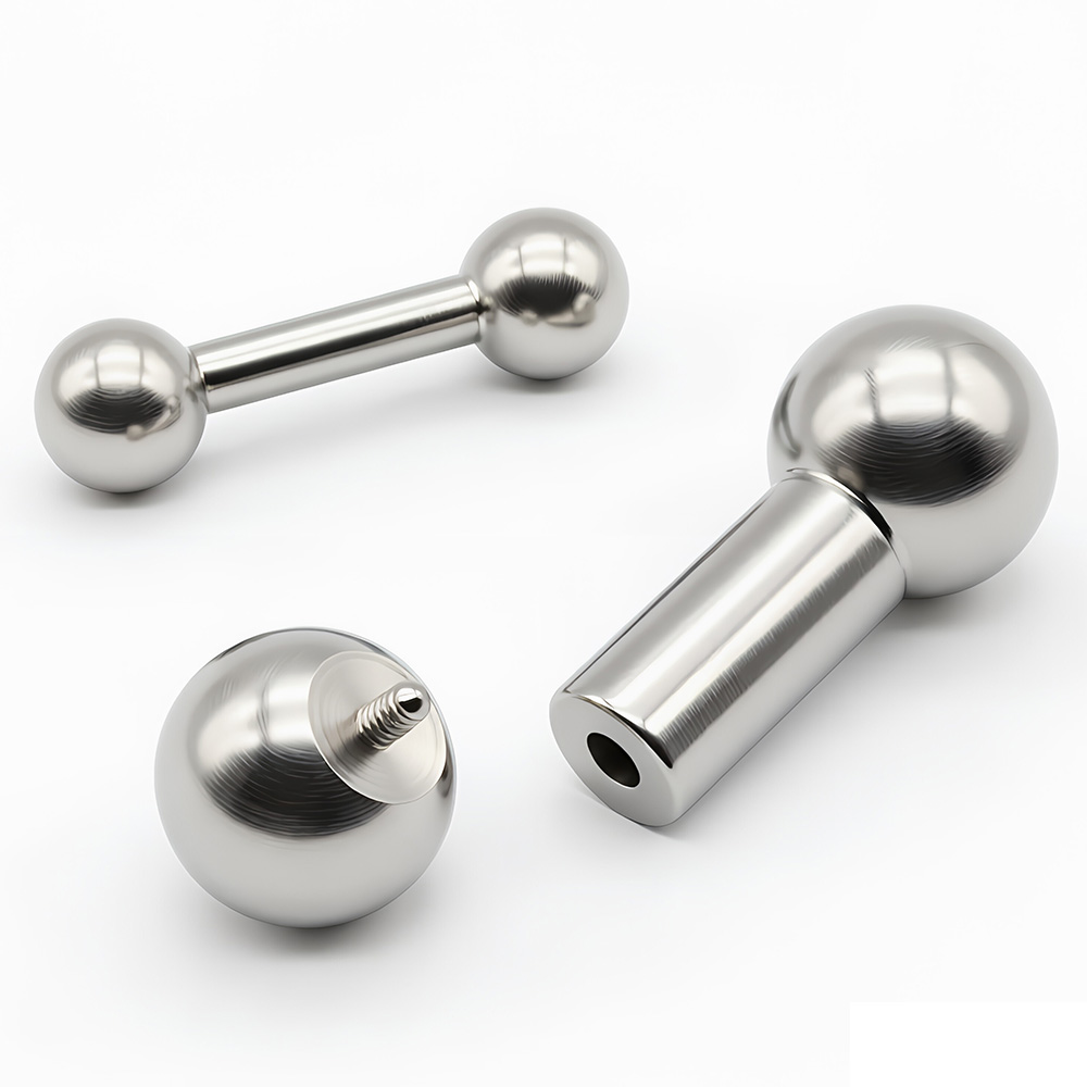 Body Jewelry Internally Threaded - 1 PC 12G-00G สแตนเลสสตีลตรง Barbell เจาะลิ้นจุกนมแหวนขนาดใหญ่ด้ายภายใน