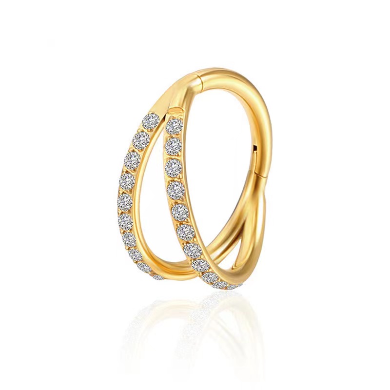 ต่างหูไทเทเนียม ASTM F136 แบบว - Conch Earring Hoop บทวิจารณ์และราคา