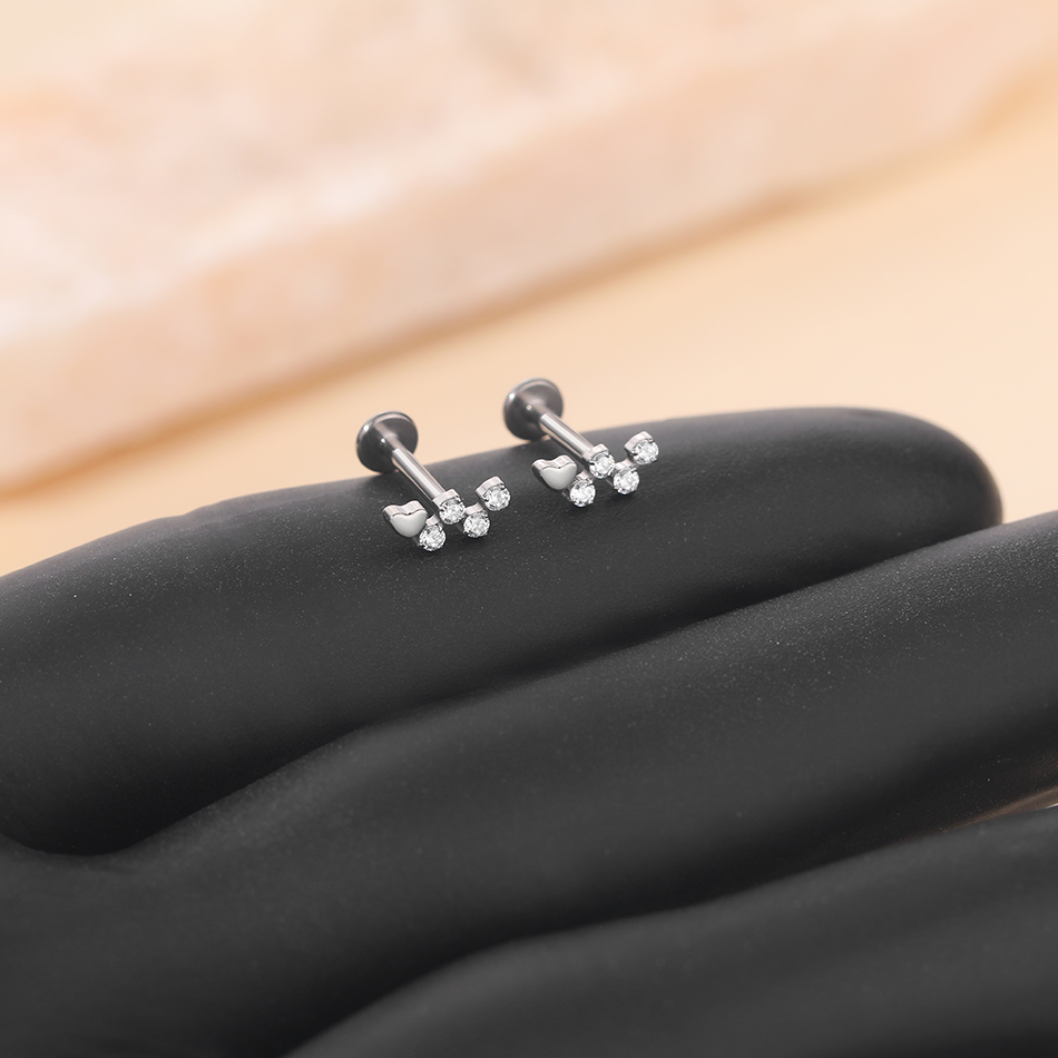 1ชิ้นต่างหูหมุดเกลียวทรงกระบอก - Body Jewelry Internally Threaded บทวิจารณ์และราคา