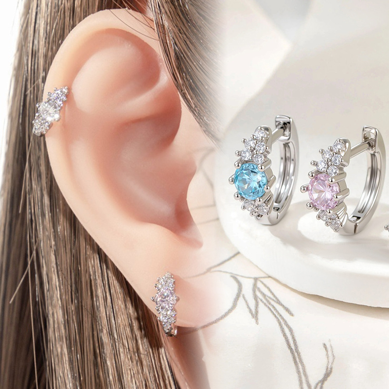 ต่างหูคริสตัลคิวบิกเซอร์โคเนีย - Conch Earring Hoop บทวิจารณ์และราคา