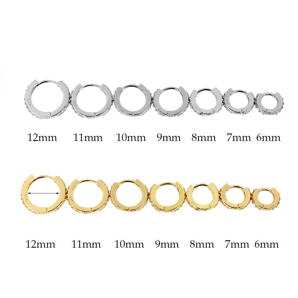 Rainbow CZ Huggies Hoop ต่างหู - Conch Earring Hoop บทวิจารณ์และราคา