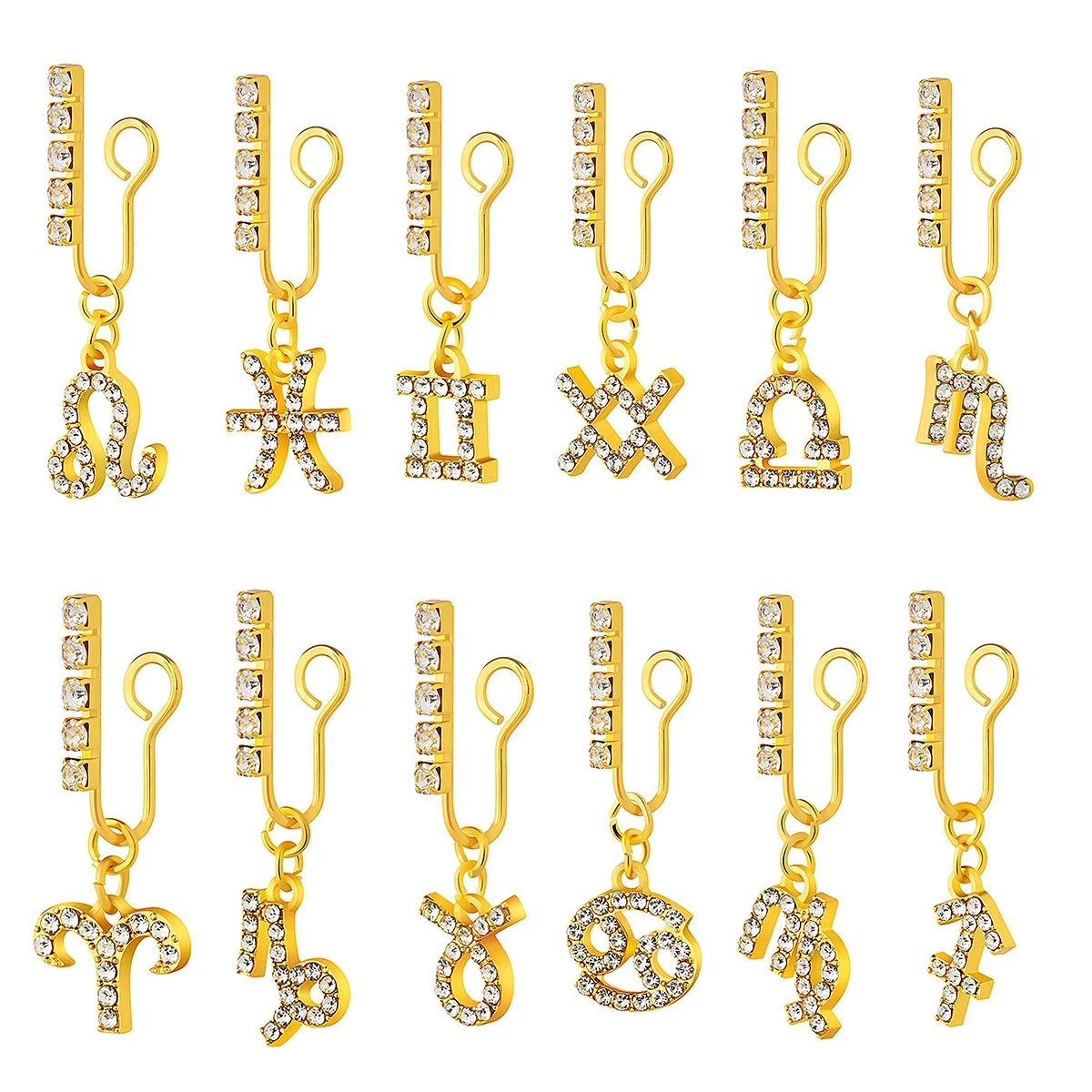 2แพ็คที่หนีบหูโลหะเซอร์คอน12คล - Body Jewelry And Earrings บทวิจารณ์และราคา