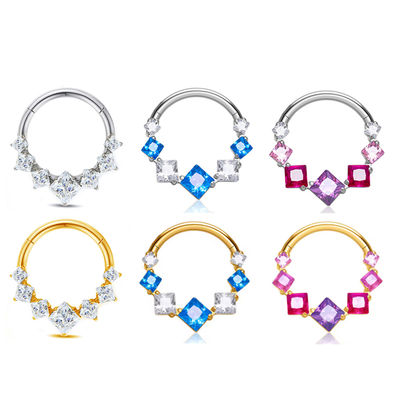 แหวนจมูกไทเทเนียม ASTM F136 G2 - Conch Earring Hoop บทวิจารณ์และราคา