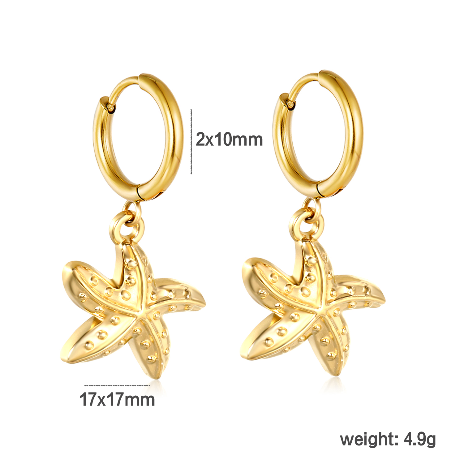 LUXUSTEEL ซีสตาร์ คอนช์ ดรอปต่ - Conch Earring Hoop บทวิจารณ์และราคา