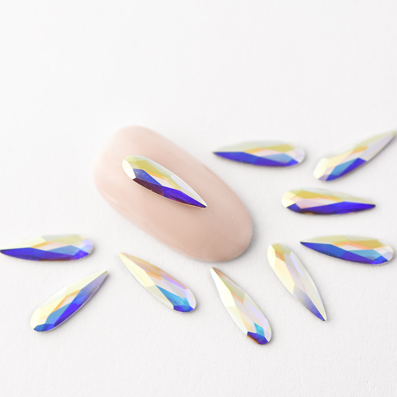 2304 Raindrop แบนไม่มี Hotfix  - Body Jewelry Flat Back บทวิจารณ์และราคา