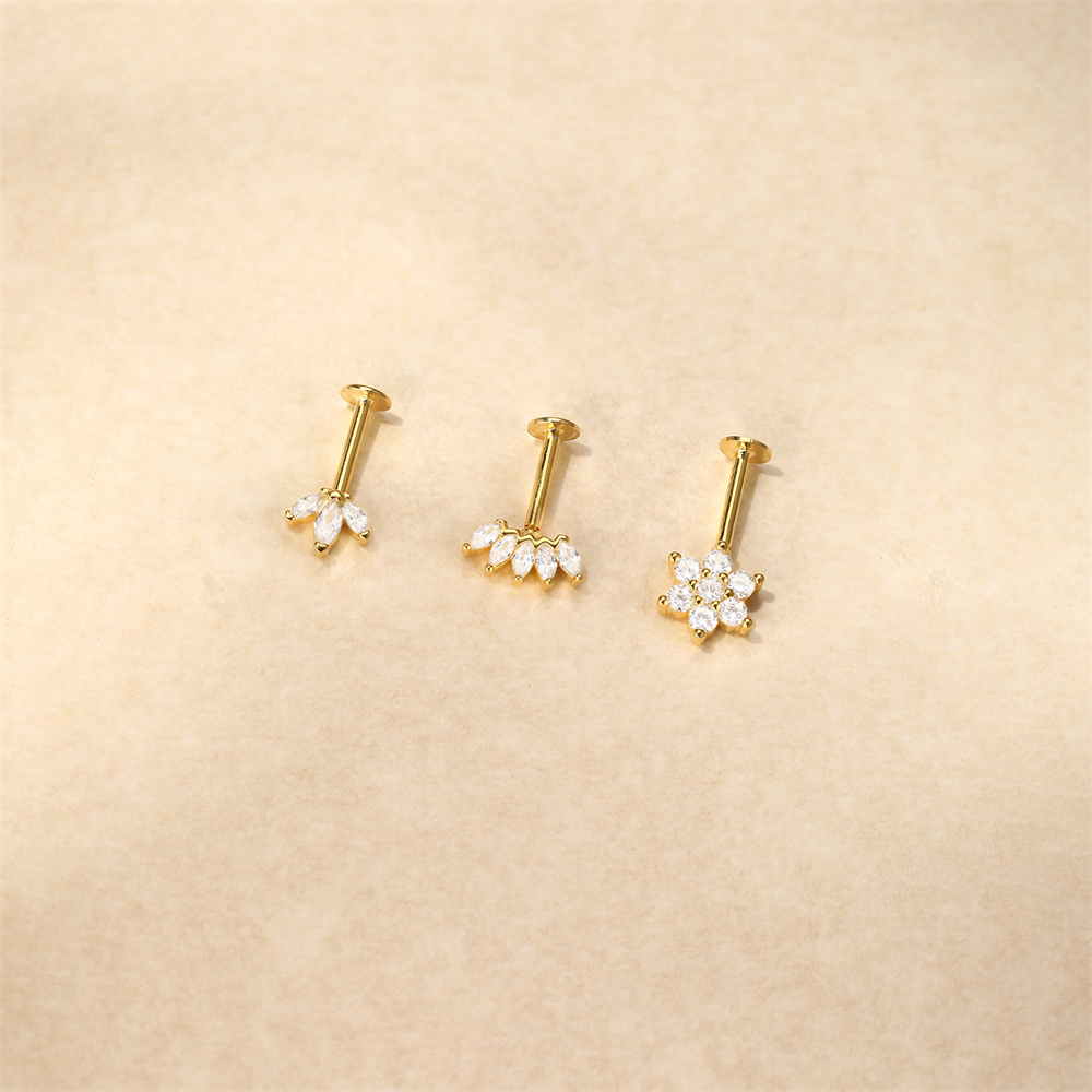 AIDE 925 เงินสเตอร์ลิงต่างหูผู - Body Jewelry Flat Back บทวิจารณ์และราคา