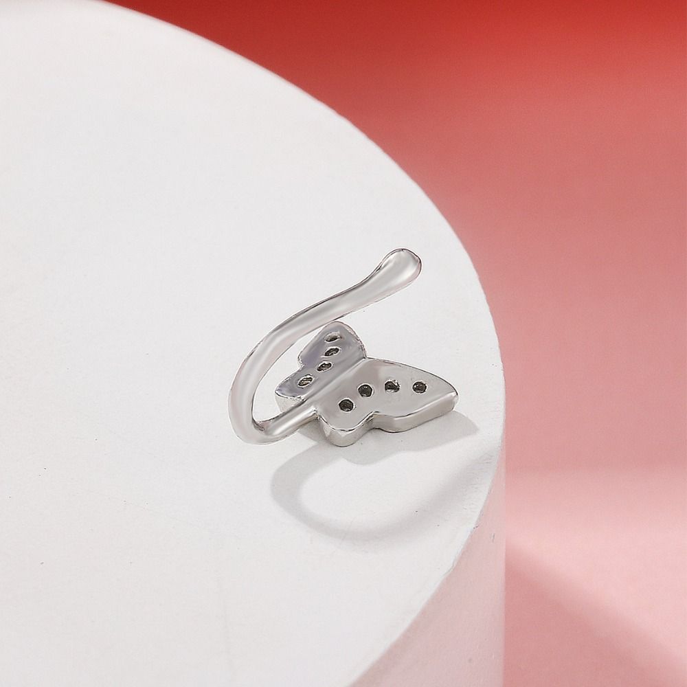 แหวนจมูกรูปผีเสื้อประดับเพชรซิ - Body Jewelry And Earrings บทวิจารณ์และราคา