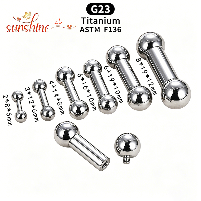 ไทเทเนียมเกรดสำหรับฝังในร่างกา - Body Jewelry Internally Threaded บทวิจารณ์และราคา