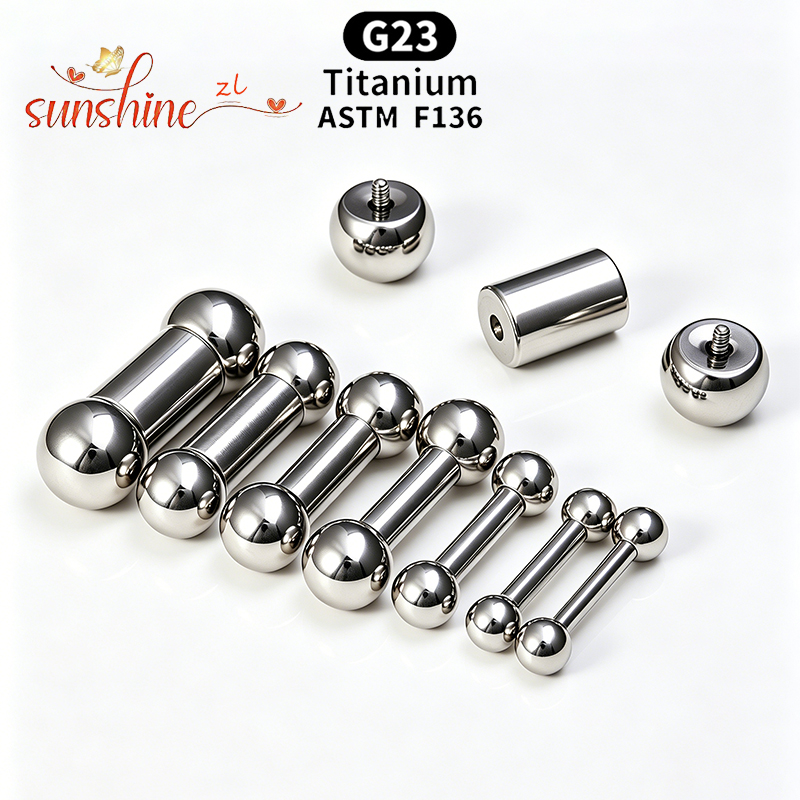 ไทเทเนียมเกรดสำหรับฝังในร่างกา - Body Jewelry Internally Threaded บทวิจารณ์และราคา