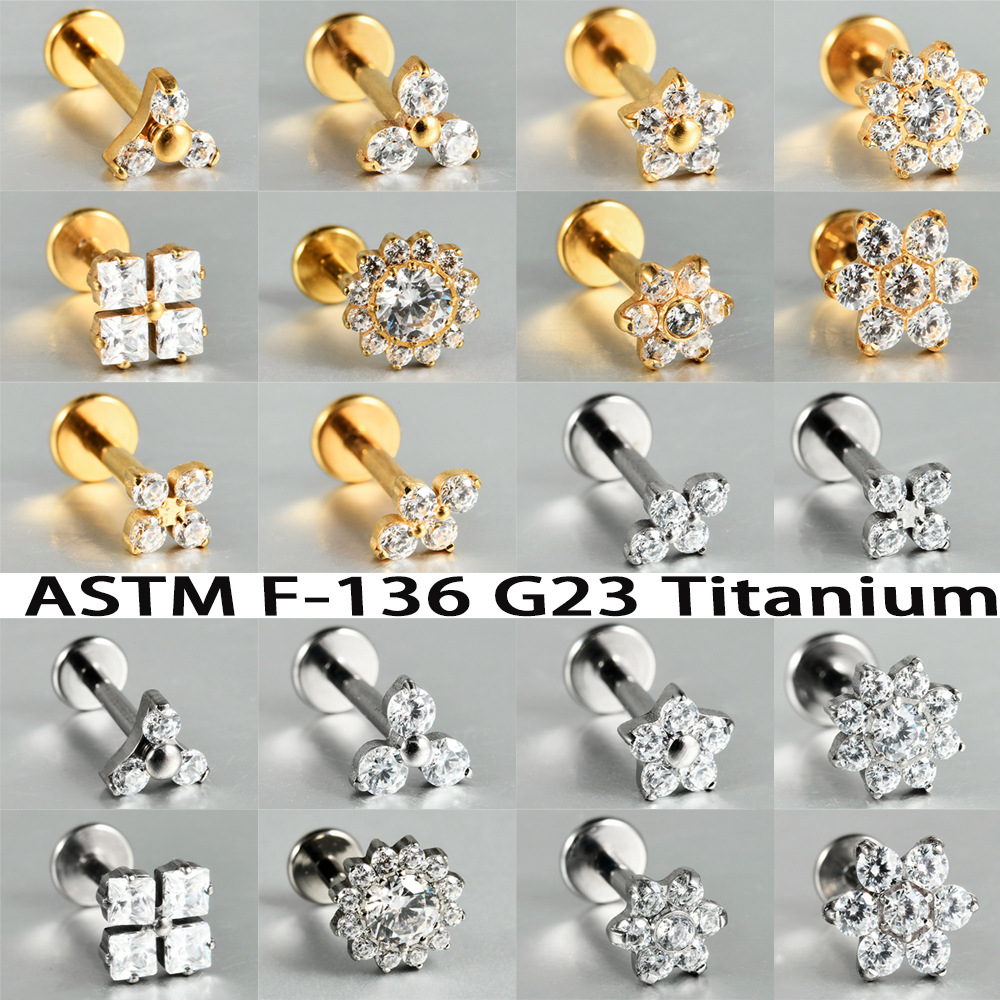 ต่างหูไทเทเนียม ASTM F136 G23  - Body Jewelry Internally Threaded บทวิจารณ์และราคา