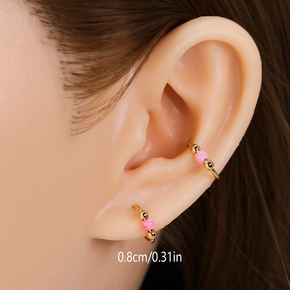 ชุดแหวนจมูกโอปอลประกายระยิบระย - Body Jewelry Eu บทวิจารณ์และราคา