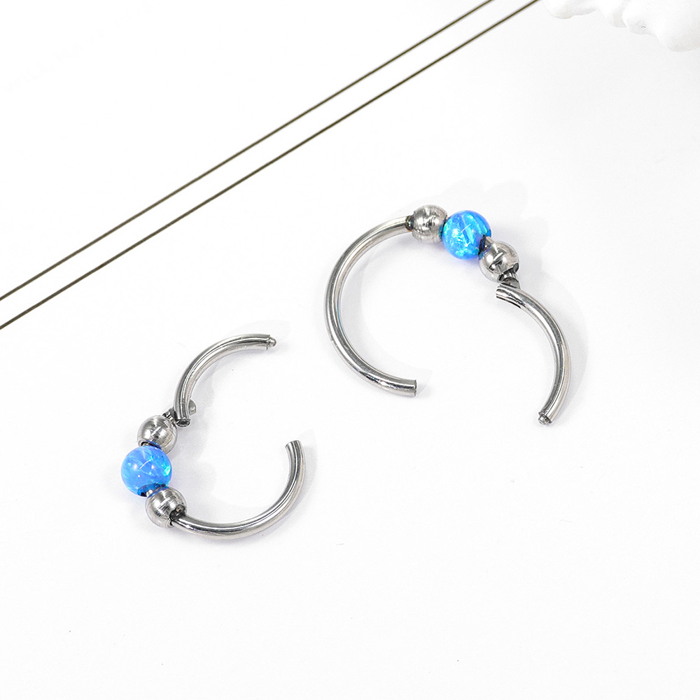 ชุดแหวนจมูกโอปอลประกายระยิบระย - Body Jewelry Eu บทวิจารณ์และราคา