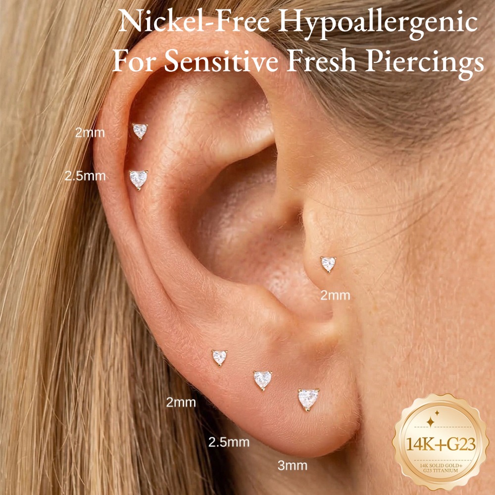 ต่างหูแบบหมุดหลังเรียบ DIeSche - Body Jewelry Flat Back บทวิจารณ์และราคา