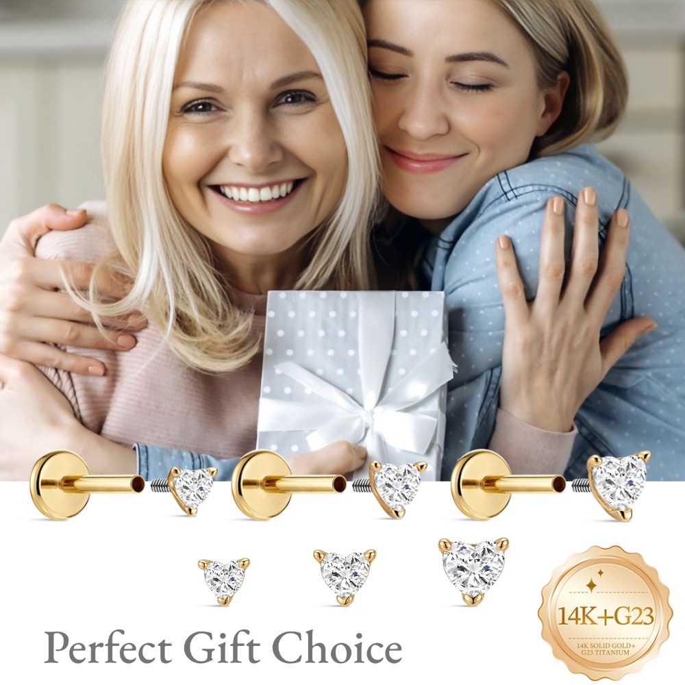 ต่างหูแบบหมุดหลังเรียบ DIeSche - Body Jewelry Flat Back บทวิจารณ์และราคา