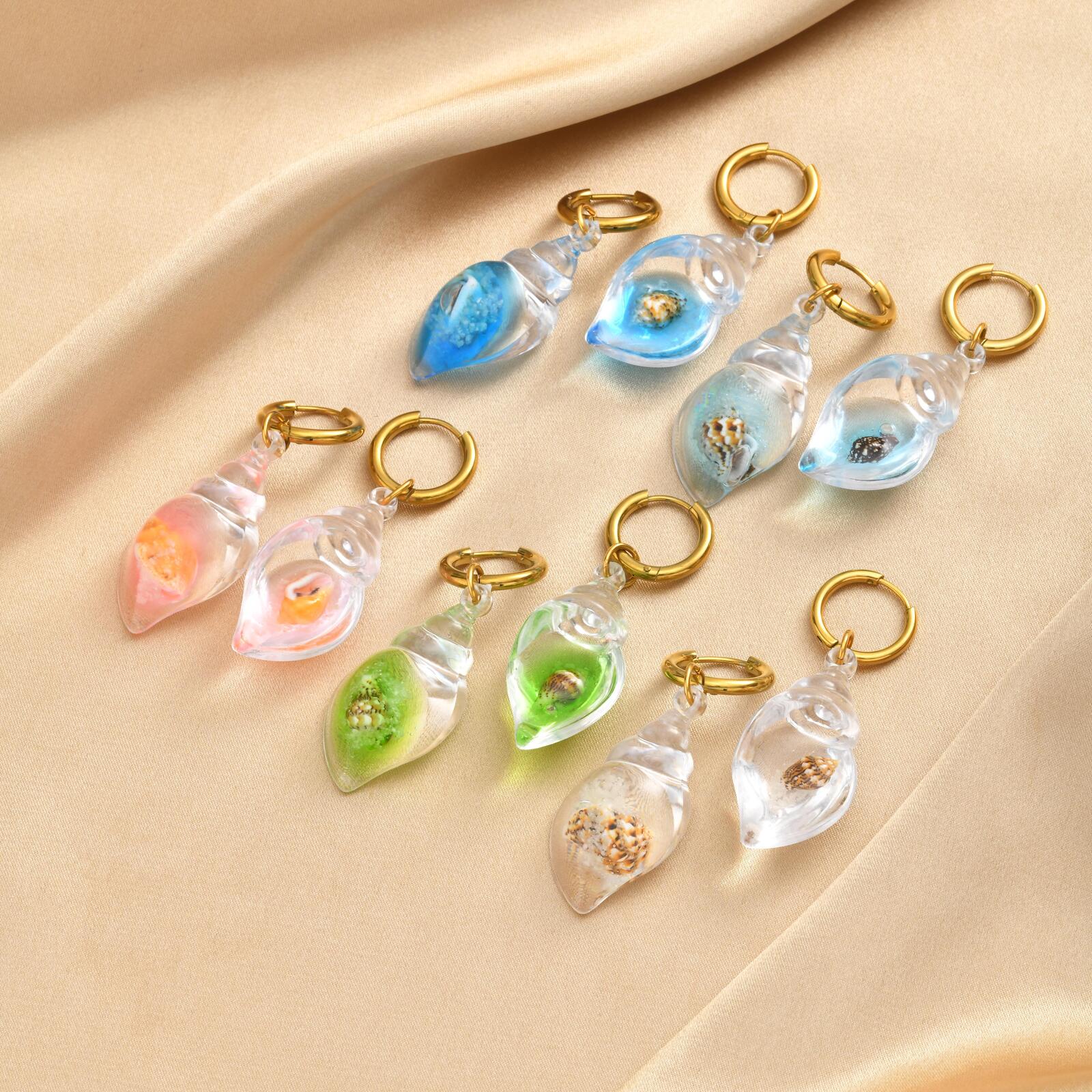 ต่างหูห่วงรูปเปลือกหอยสำหรับผู - Conch Earring Hoop บทวิจารณ์และราคา