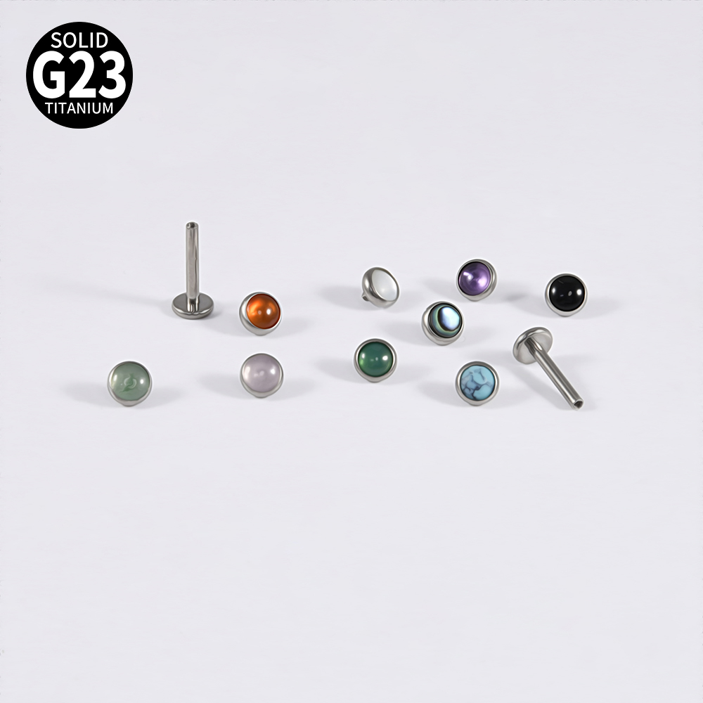 1PC 16g G23 ไทเทเนียมคริสตัล & - Body Jewelry Flat Back บทวิจารณ์และราคา