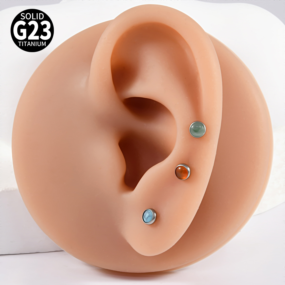 1PC 16g G23 ไทเทเนียมคริสตัล & - Body Jewelry Flat Back บทวิจารณ์และราคา