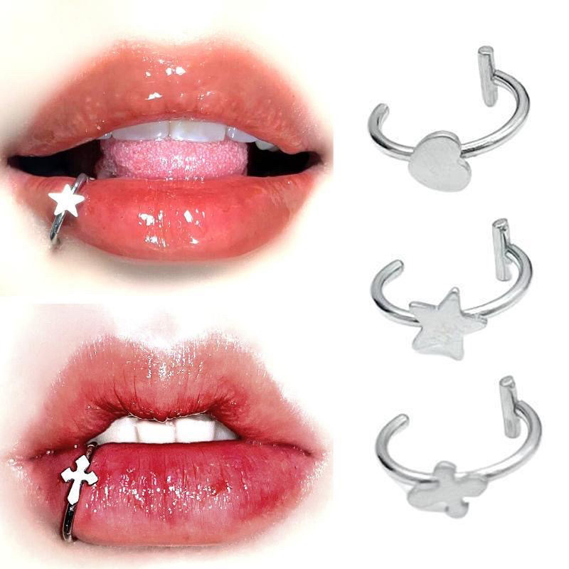 แหวนจมูกปลอมสแตนเลส 1 ชิ้น แบบ - Body Jewelry And Earrings บทวิจารณ์และราคา