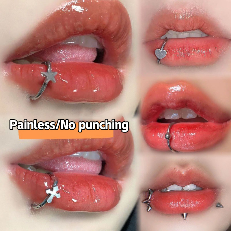 แหวนจมูกปลอมสแตนเลส 1 ชิ้น แบบ - Body Jewelry And Earrings บทวิจารณ์และราคา