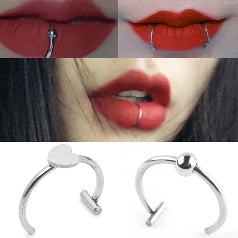 แหวนจมูกปลอมสแตนเลส 1 ชิ้น แบบ - Body Jewelry And Earrings บทวิจารณ์และราคา
