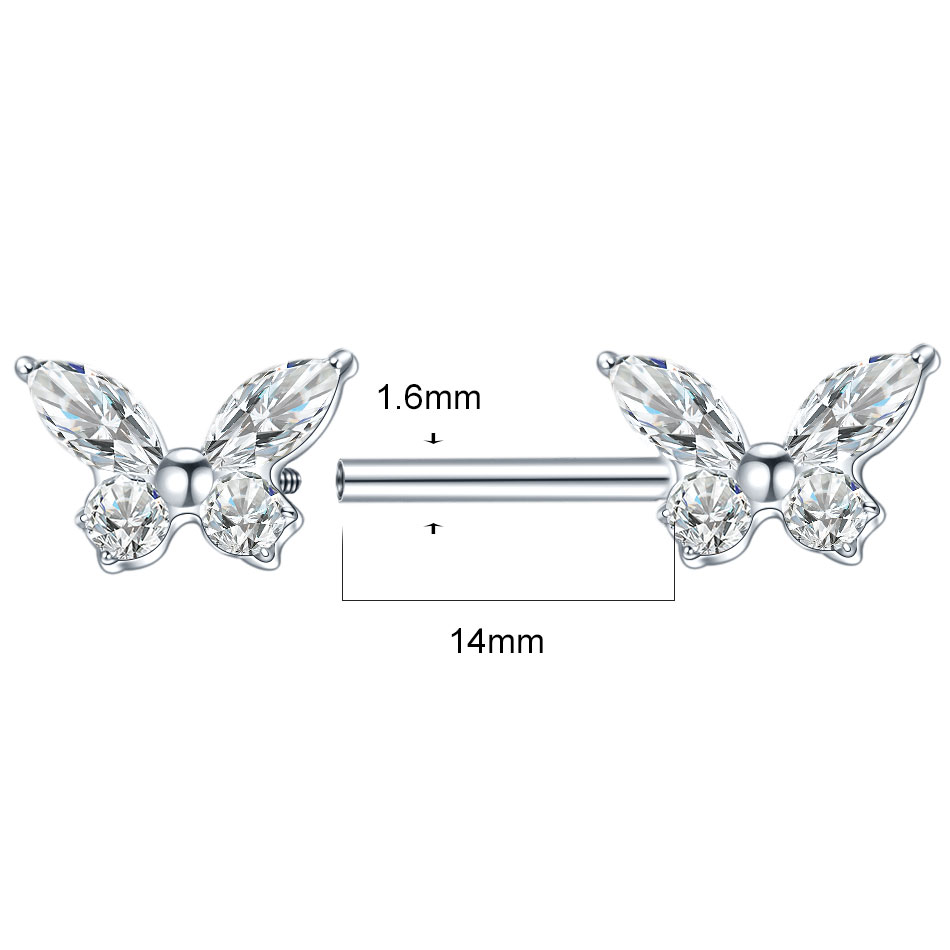 จิวเจาะหัวนมไทเทเนียม G23 แบบแ - Body Jewelry Internally Threaded บทวิจารณ์และราคา