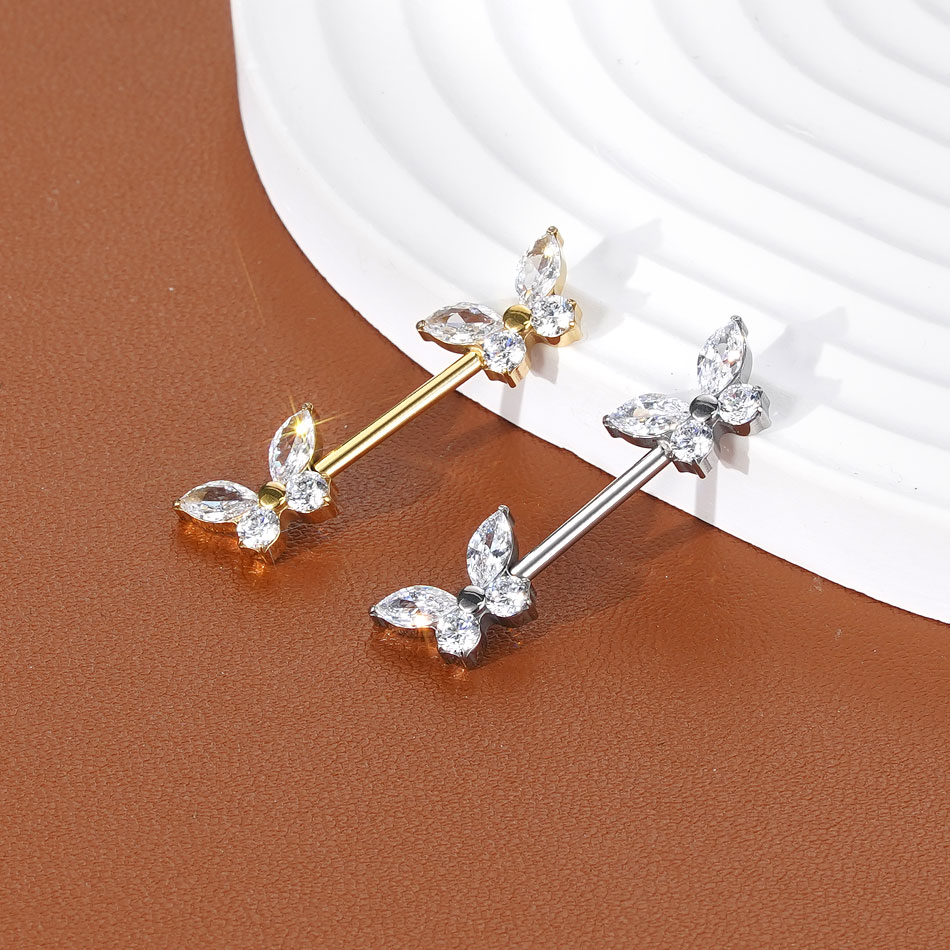 จิวเจาะหัวนมไทเทเนียม G23 แบบแ - Body Jewelry Internally Threaded บทวิจารณ์และราคา