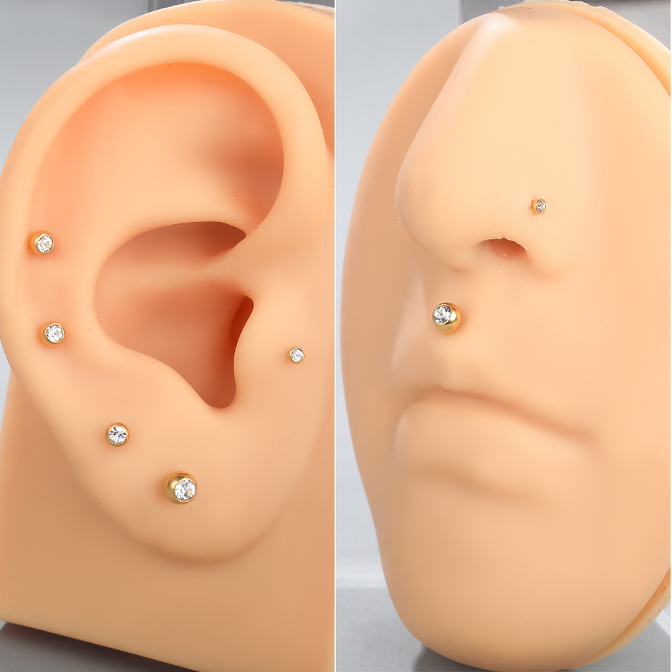 จิวเวอร์ริ่งเจาะริมฝีปากทำจากไ - Body Jewelry Internally Threaded บทวิจารณ์และราคา