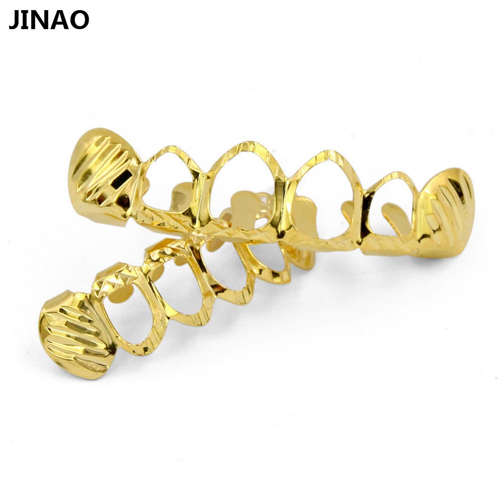 จิงโจ้ใหม่Fit D-ตัดGrillzชุดสี - Body Jewelry Gold Plated บทวิจารณ์และราคา