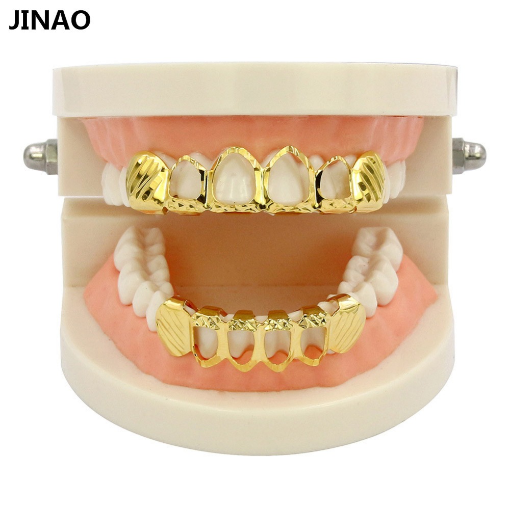 จิงโจ้ใหม่Fit D-ตัดGrillzชุดสี - Body Jewelry Gold Plated บทวิจารณ์และราคา