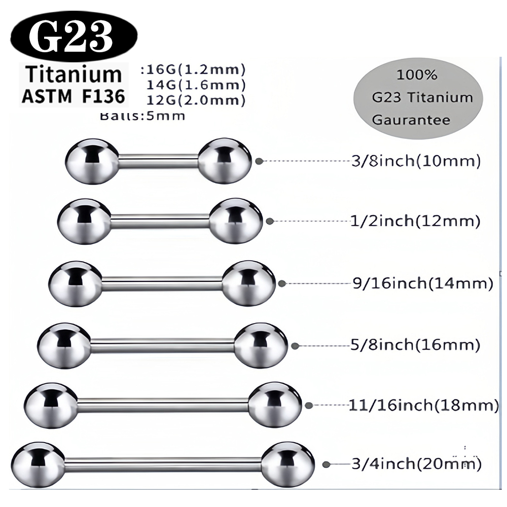 1/5/50 ชิ้น ASTM F136 ไทเทเนีย - Body Jewelry Internally Threaded บทวิจารณ์และราคา