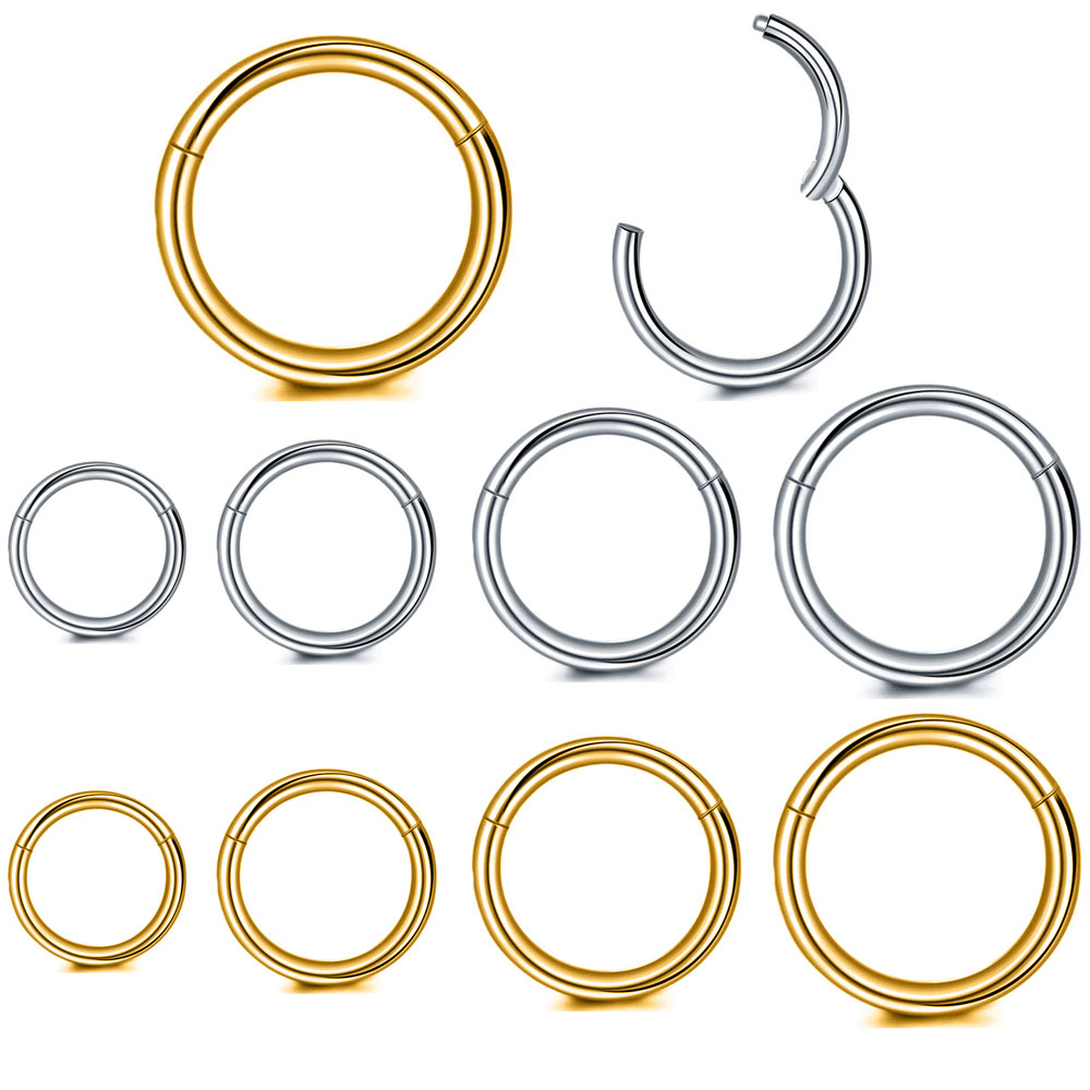 316L เหล็กผ่าตัด Clicker Segme - Conch Earring Hoop บทวิจารณ์และราคา