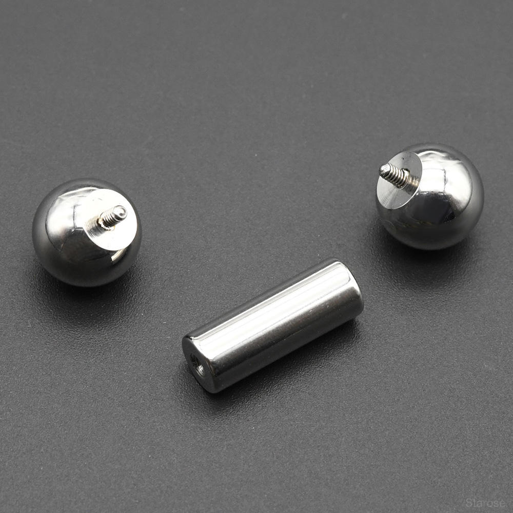 1 PC 12G-00G สแตนเลสสตีลตรง Ba - Body Jewelry Internally Threaded บทวิจารณ์และราคา