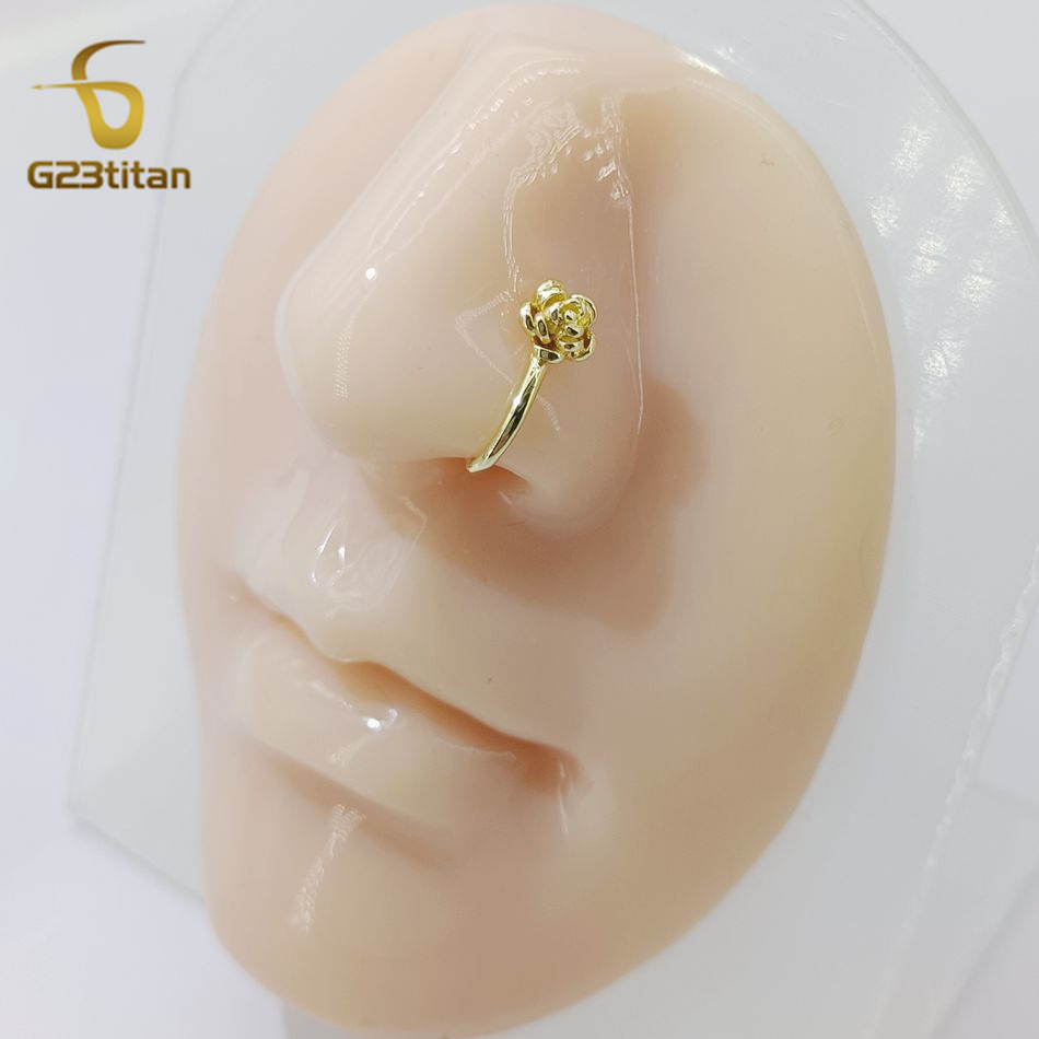 คลิปหนีบจมูกคริสตัลทองแดงรูปดอ - Body Jewelry And Earrings บทวิจารณ์และราคา