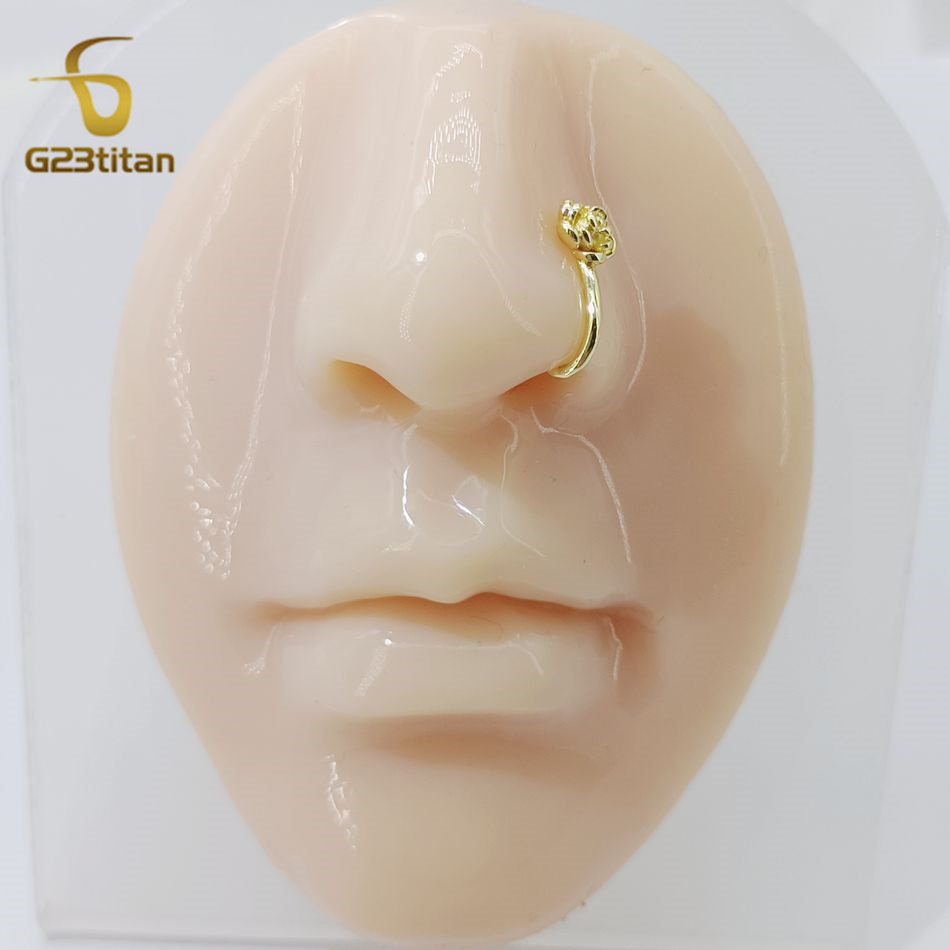 คลิปหนีบจมูกคริสตัลทองแดงรูปดอ - Body Jewelry And Earrings บทวิจารณ์และราคา