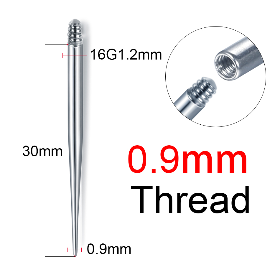 1/5 ชิ้นสแตนเลส Duide Rod เจาะ - Body Jewelry Internally Threaded บทวิจารณ์และราคา