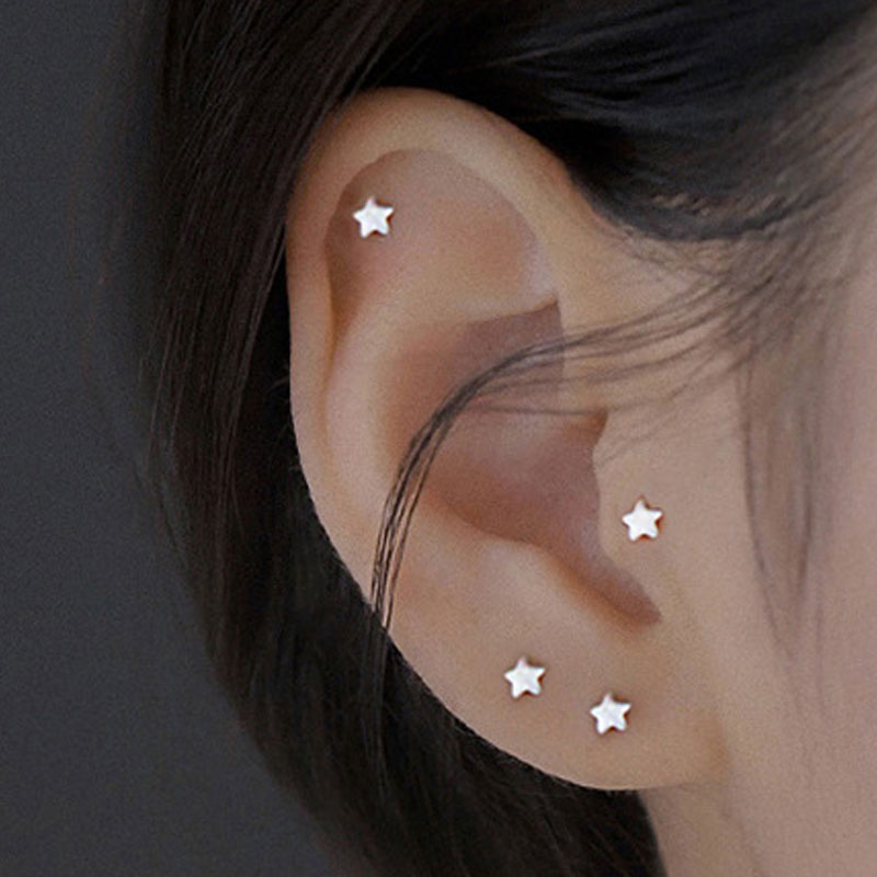 1PC สแตนเลสสตีลมินิ Studs ต่าง - Body Jewelry Flat Back บทวิจารณ์และราคา