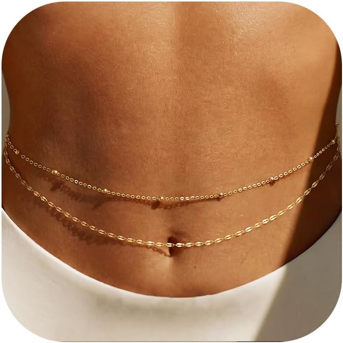 โซ่คาดเอวชุบทอง 14K สำหรับผู้ห - Body Jewelry Gold Plated บทวิจารณ์และราคา